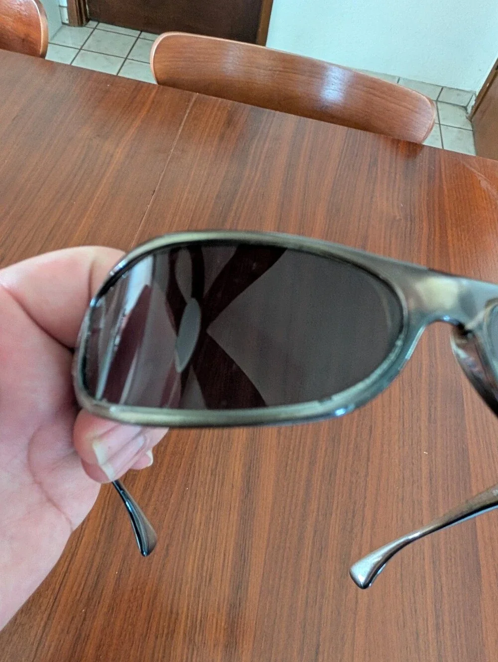 Arnette Smoker Wrap Sunglasses 4027-215/73 Made In Italy Pre Owned